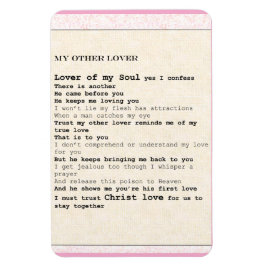 Magnet titled "My other Lover 