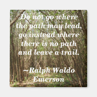 Magnet: Träd väg med inspiration.. - Anpassad Magnet