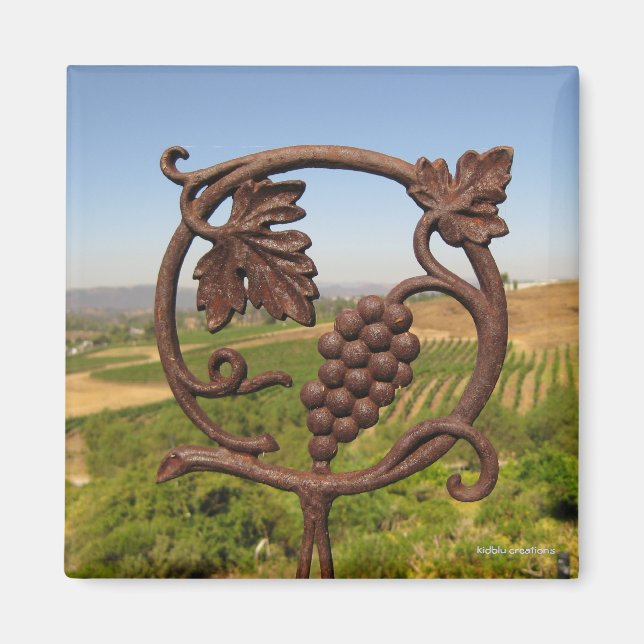 magnet - trädgården vin land (Framsidan)