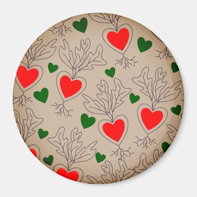 Magnet: trädgårdsodlare i Lycklig eller tillväxt m Magnet (Framsidan)