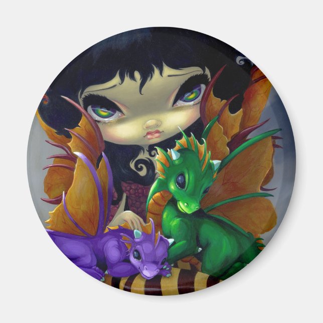 Magnet "Two Cute Dragonlings" (Framsidan)