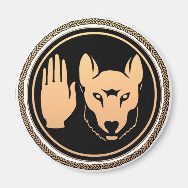 Magnet Varg Native Art Metis Magnets i första nati (Framsidan)