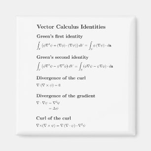 Magnet: vektorkalkeringsidentiteter magnet