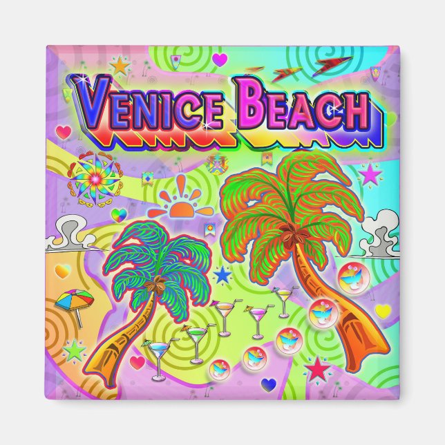 Magnet Venedig Beach Vacation Target Magnet (Framsidan)