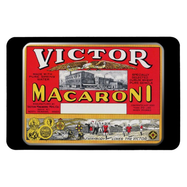 Magnet - Victor Macaroni, efter GalleryGifts (Horisontell)