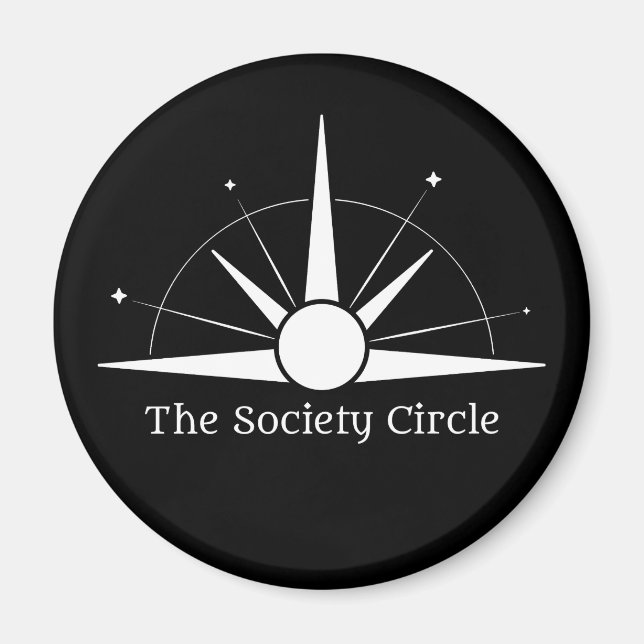 Magnet - vit Logotyp (Framsidan)