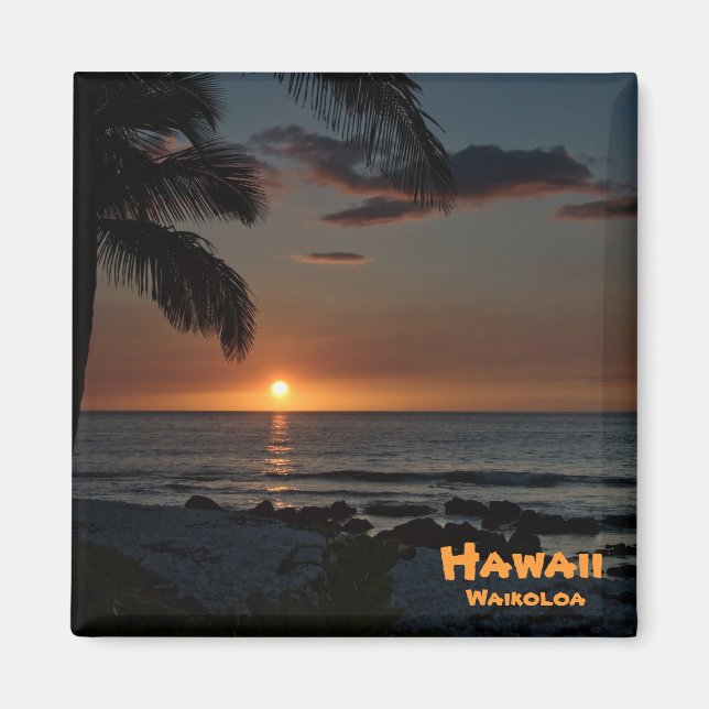 Magnet: Waikoloa Sunset #1 Magnet (Framsidan)
