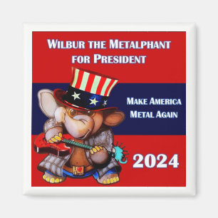 Magnet white för president 2024