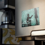 Magnet "WIll You Marry Me" Romantic Frieri<br><div class="desc">Unik romantisk illustration av den som föreslår.</div>