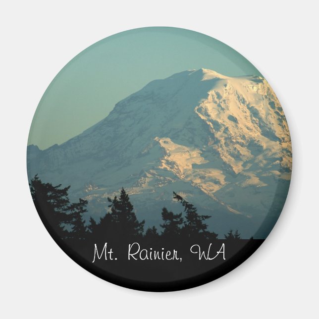 Magnet: Winter Mt. Rainier Magnet (Framsidan)