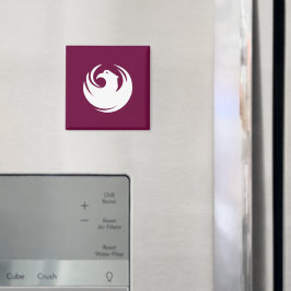 Magnet with Flag of Phoenix City, Arizona