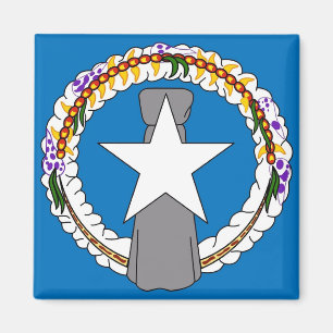 Magnet with Flagga Northern Mariana Islands - USA