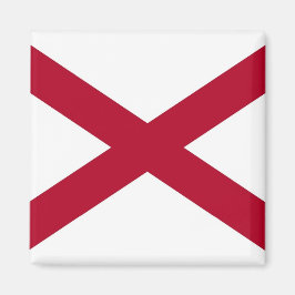 Magnet with Flagga of Alabama State - USA