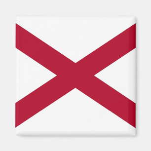 Magnet with Flagga of Alabama State - USA
