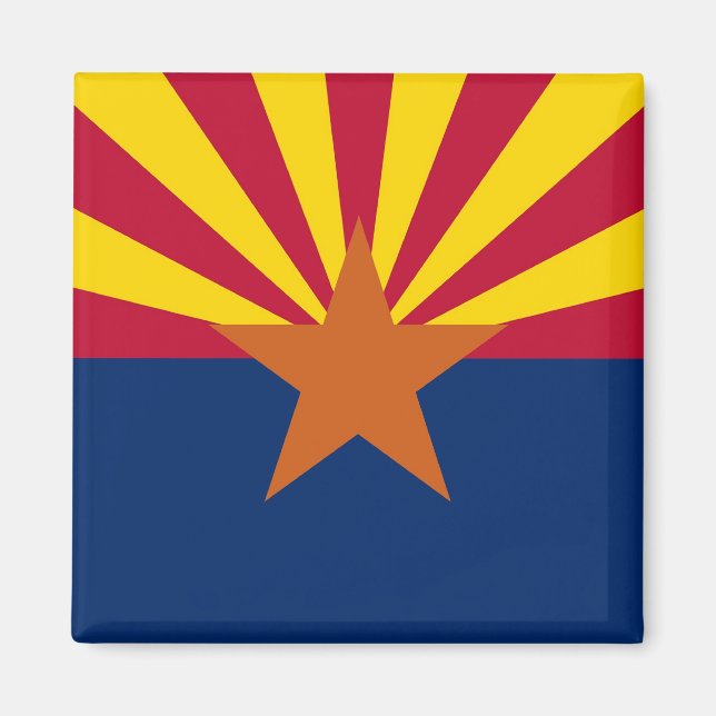 Magnet with Flagga of Arizona State - USA (Framsidan)