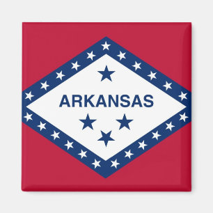 Magnet with Flagga of Arkansas State - USA