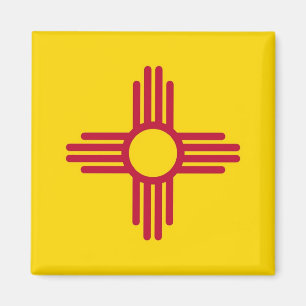 Magnet with Flagga of New mexico State - USA