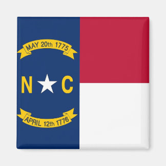 Magnet with Flagga of North Carolina State - USA