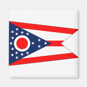 Magnet with Flagga of Ohio State - USA