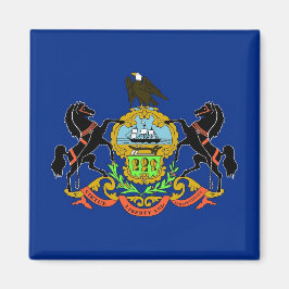 Magnet with Flagga of Pennsylvania State - USA