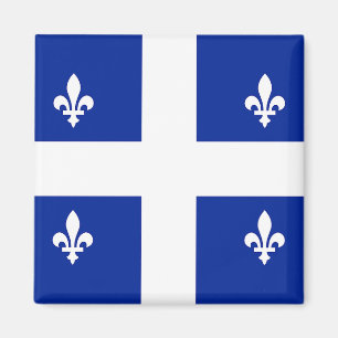 Magnet with Flagga of Quebec, Kanada