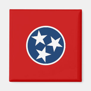 Magnet with Flagga of Tennessee State - USA