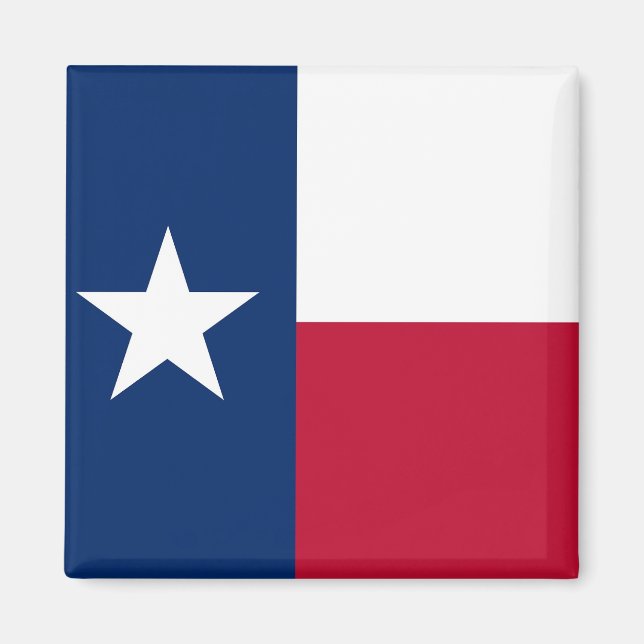 Magnet with Flagga of Texas State - USA (Framsidan)