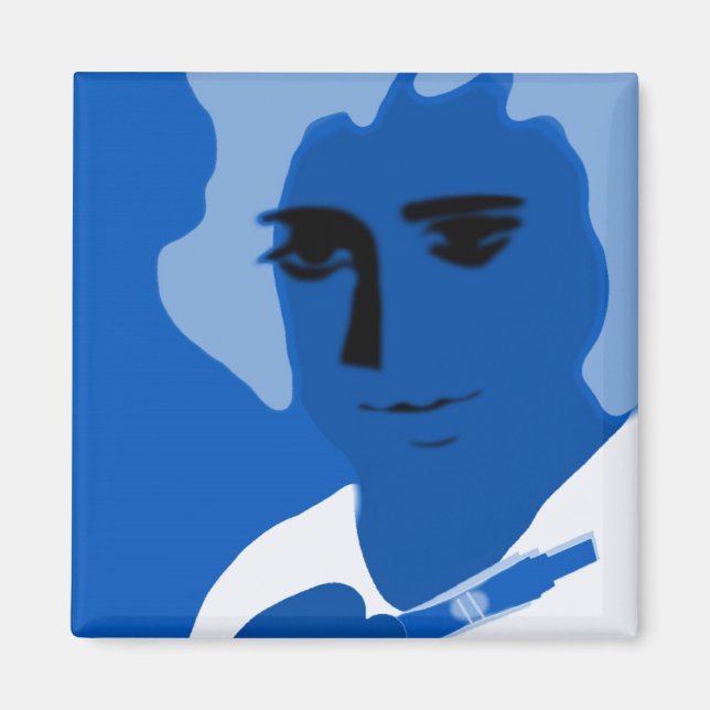 magnetblå magnet (Framsidan)