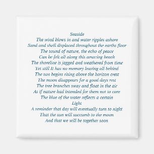 Magnetcompletye med original- poesi magnet