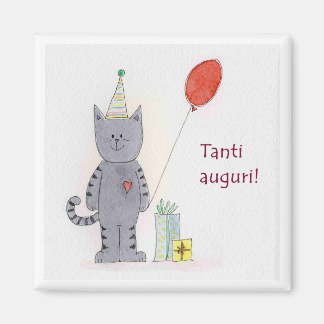 Magnete "Tanti auguri!" Magnet (Framsidan)