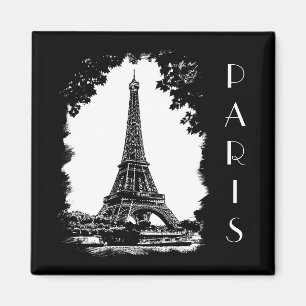 Magneten för Eiffel tornParis illustration Magnet