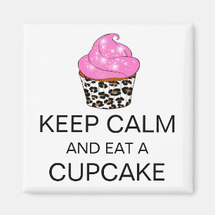MAGNETER FÖR "BEHÅLLA LUGN OCH EAT A CUPCAKE"