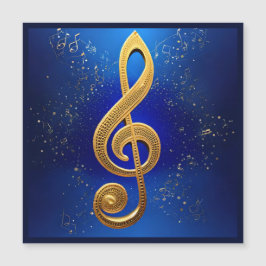 Magnethälsningskort för G-Clef