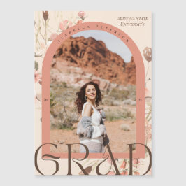 Magnetic Boho Blommigt Arch Ram Studenten Photo