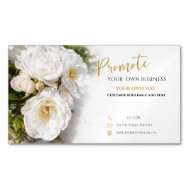 Magnetic Business Card Floral Template Magnetiska Visitkort