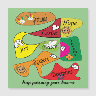 Magnetic Card-Behålla som följer dina drömmar