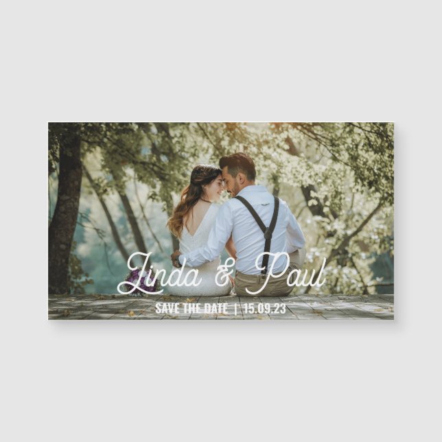 Magnetic card save the date to customize (Framsida)