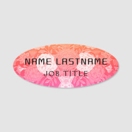 Magnetic Company Employee Aesthetic Elegant Namnbricka