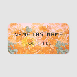 Magnetic Company Employee Aesthetic Elegant Namnbricka
