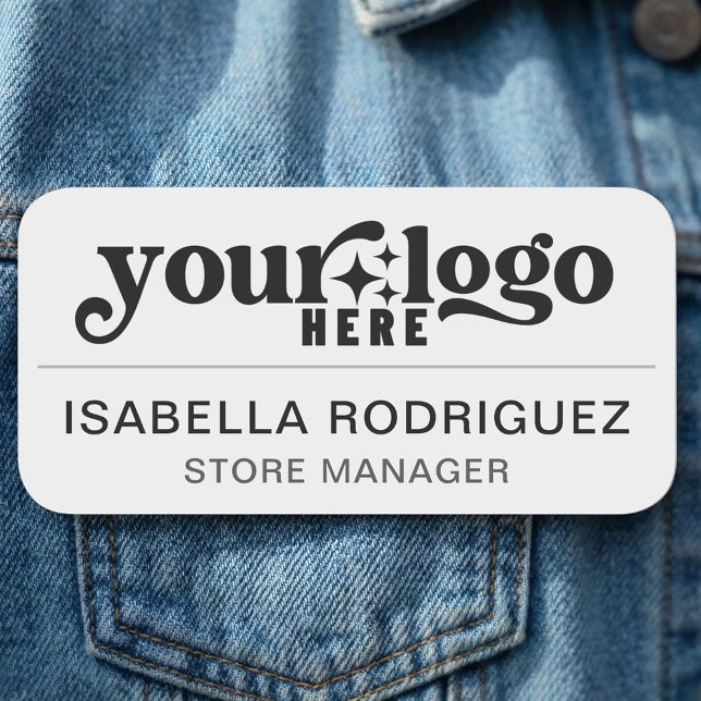 Magnetic Company Employee Namn bricka Namnbricka (Magnetic Company Employee Name Tag)