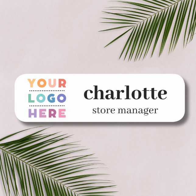 Magnetic Company Logotyp Employee Namn och Job Tit Namnbricka (Skapare uppladdad)
