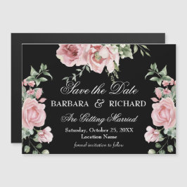*Magnetic Elegant Floral Wedding Save the Date