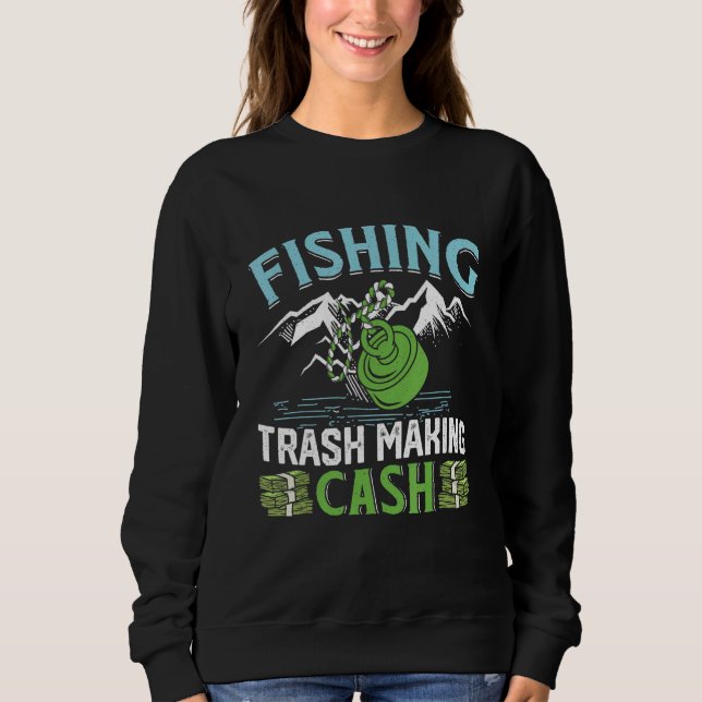 Magnetic Fishing Trash making Cash Treasure Scrap  T Shirt (Framsida)