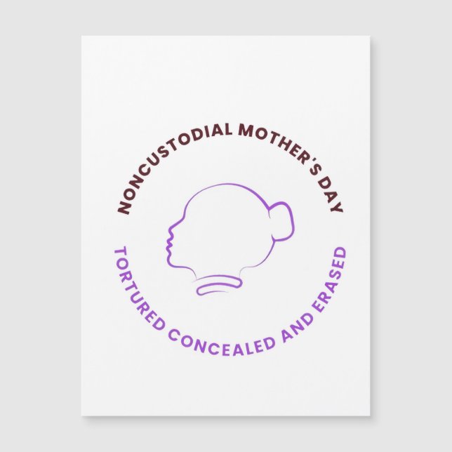 Magnetic Logo Noncustodial Mothers (Framsida)