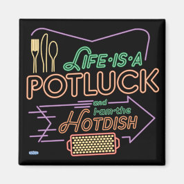 Magnetic Messages ’Potluck Hotdiske’ Magnet