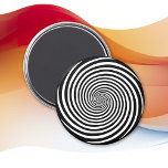 Magnetic Mysteri Hypnosis Spiral Magnet<br><div class="desc">Lägg till en liten bit hypnotisk roligt i kylskåpet eller låset med den här feta magneten som har en modern svart och vit spiral-design. Vare sig du är en fläkt av magi, psykedelia eller bara kärlek unika optiska illusioner, är den här magneten det perfekt öga-fångstredskapet. Den roterande designen handlar bara...</div>