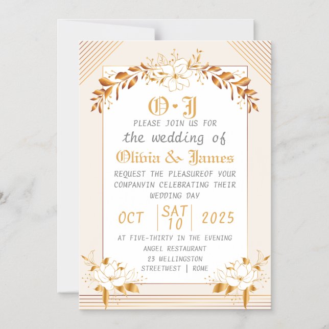 Magnetic Save the Date Wedding Invitation Magnetisk Inbjudningskort (Framsida)