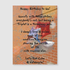 Magnetikkort för grattis på födelsedagen till USA-