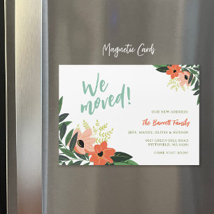 Magnetisk Flytta-meddelande om tropisk Blommigt
