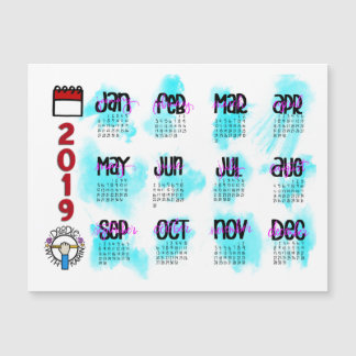 Magnetisk kalender 2019